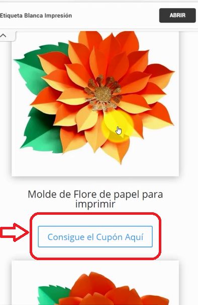 Cómo descargar moldes Gratis en pdf para imprimir flores de papel gigantes (10)