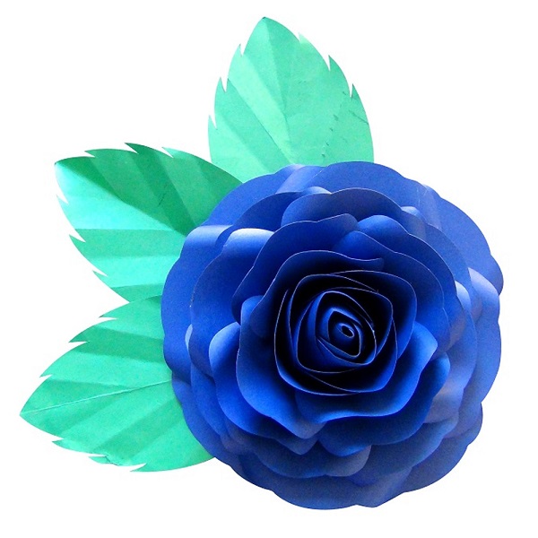 Molde Gratis de Rosas Gigantes 5 2