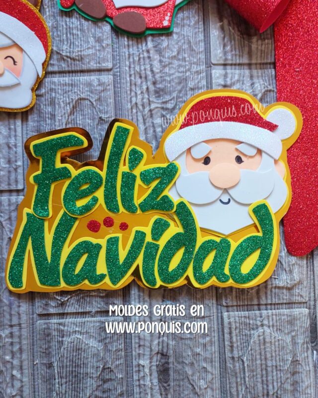 FELIZ NAVIDAD TOPPER