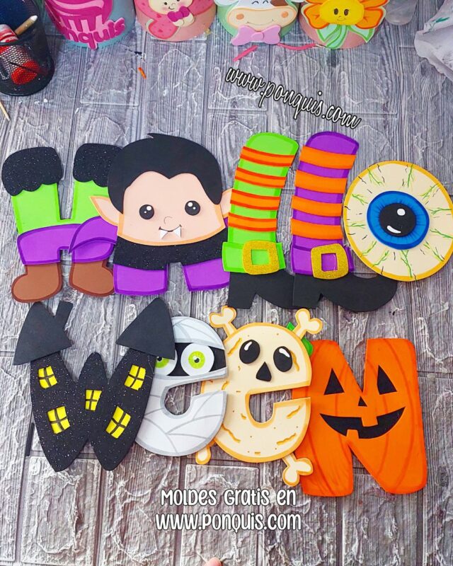 letrero de Halloween