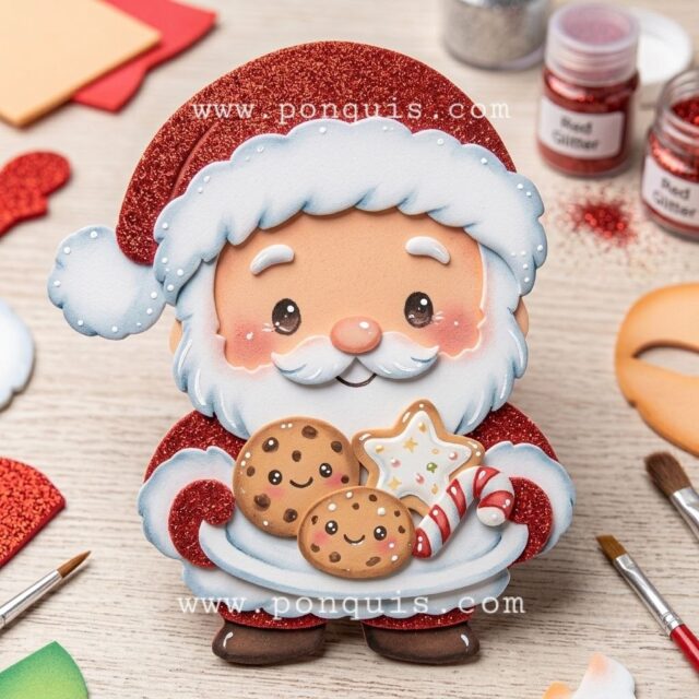 SANTA CON GALLETAS